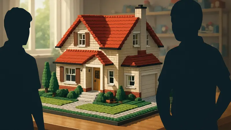 Масштабная модель семейного дома из 17 000 деталей LEGO, созданная фанатами.