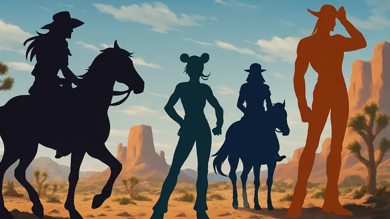 Постер аниме JoJo: Steel Ball Run от Netflix, демонстрирующий главных героев.