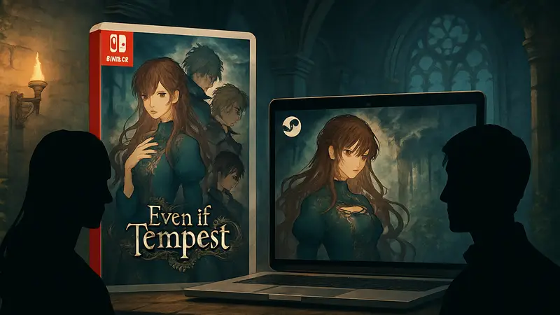 Обложка отомэ-игры Even if Tempest на Nintendo Switch и ПК Steam