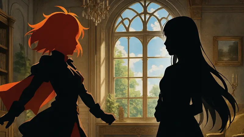 Обложка 13-го тома ранобэ Tensei Oujo to Tensai Reijou no Mahou Kakumei с главными героинями.