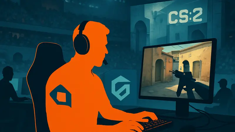 Stanislaw на киберспортивном турнире по CS2, играет за команду Metizport.