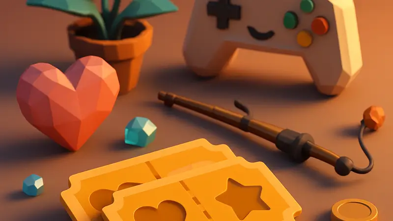 Игровые предметы в Heartopia, включая Hobby Expansion Tickets для расширения хобби