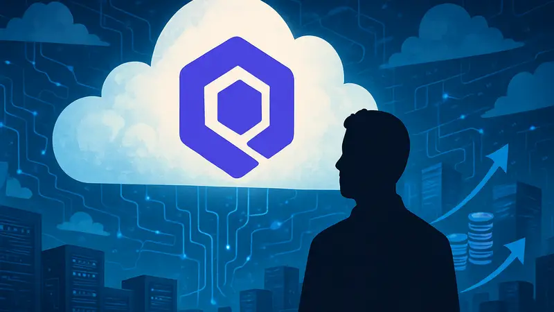Логотип Together AI на фоне облачных технологий, символизирующий инвестиции в ИИ-стартап