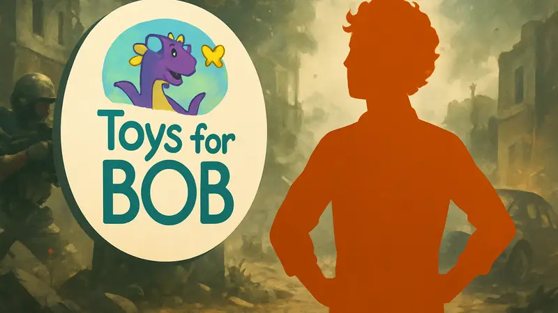 Логотип студии Toys for Bob на фоне Call of Duty, символизирующий независимость от Activision.