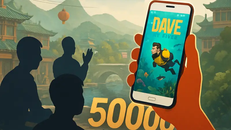 Dave the Diver: Мобильная игра, продажи в Китае, 500 тысяч копий, успех.