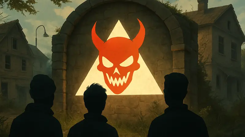 Логотип нового игрового издательства Evil Landfall от создателей Content Warning