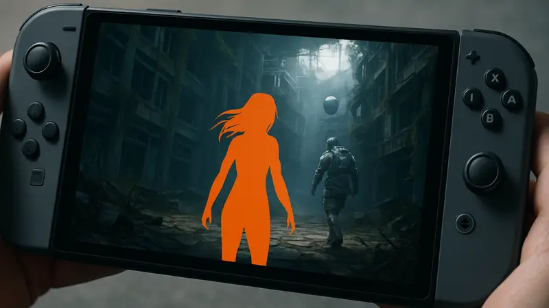 Геймплей Pragmata на экране Nintendo Switch 2, демонстрирующий графику.