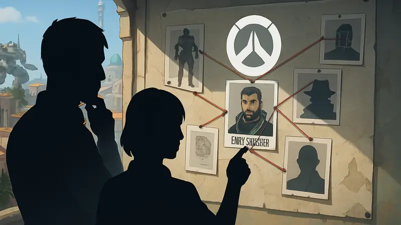 Фанатская теория Overwatch про Эмре и раскрытие тайны "Заговора" на фоне игрового мира.