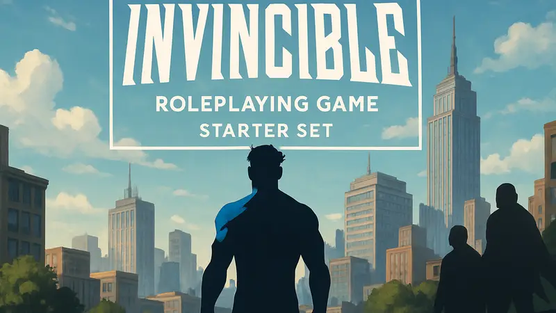 Логотип Invincible, настольная ролевая игра, стартовый набор RPG, супергерой
