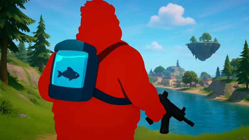 Скин Dave the Diver в игре Fortnite, скриншот персонажа.