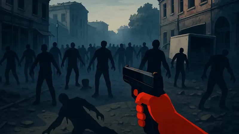 Изображение обложки или скриншота игры Blood Zombie, зомби-шутера от первого лица