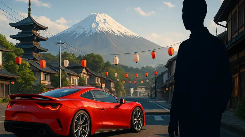 Скриншот или кадр из нового ролика Forza Horizon 6, демонстрирующий Японию