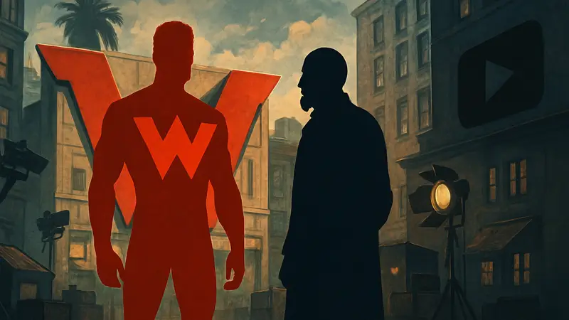 Постер сериала Чудо-Человек из MCU с Яхьей Абдул-Матином II и Беном Кингсли на YouTube.