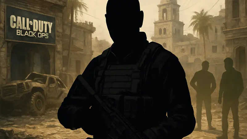 Дэйв Шаппелл в виде оперативника Call of Duty: Black Ops 7 в игровом обмундировании.