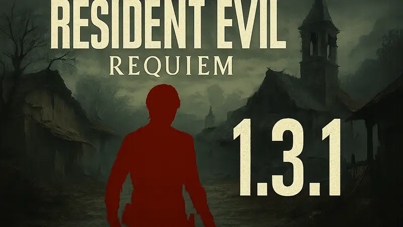 Логотип Resident Evil Requiem, обновление 1.3.1, Леон Кеннеди