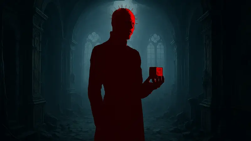 Постер игры Hellraiser Revival с пинхедом и датой выхода