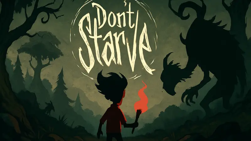 Логотип Don't Starve с намёком на новую игру от Klei Entertainment.