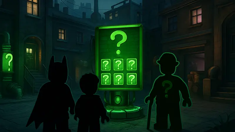 Скриншот из игры LEGO Batman с головоломками Загадочника в The Cauldron North.