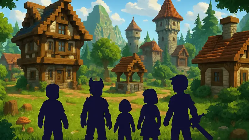 Hytale — кадр из геймплея с новыми постройками и персонажами, анонс контента.