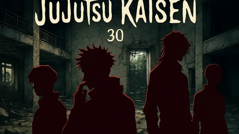Обложка 30 тома манги Jujutsu Kaisen с персонажами