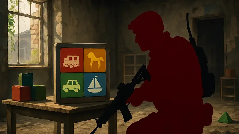 Игрок Call of Duty: Black Ops 7 Paradox Junction, решающий головоломку детских игр.