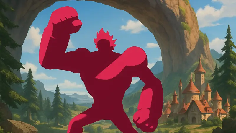 Фрэнки из One Piece с активированной Волей Вооружения на фоне арки Эльбаф