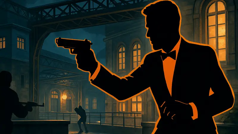 Игровой скриншот 007: Nightfire с Джеймсом Бондом в действии