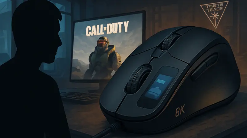 Игровая мышь Turtle Beach с боковым сенсорным экраном и 8K сенсором