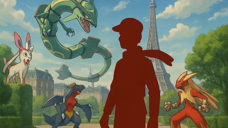 Обложка Pokemon Legends Z-A с персонажами и покемонами.