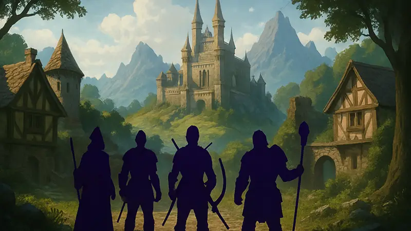 Игроки в Eldegarde в фэнтезийном мире