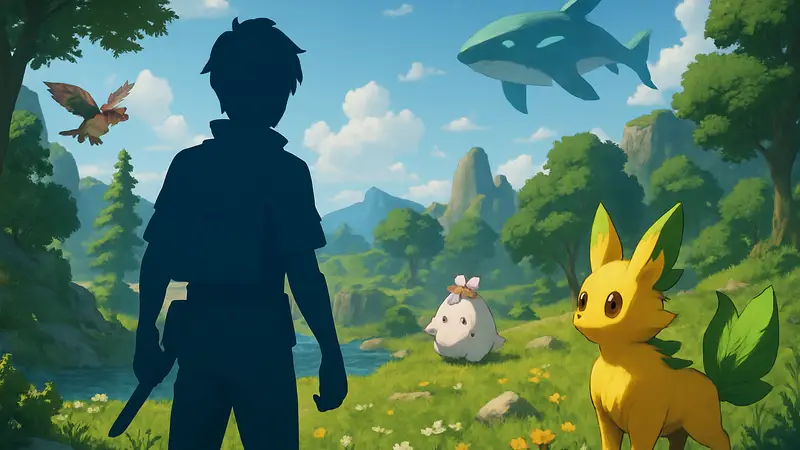 Axima: Скриншот из новой игры про коллекционирование монстров в стиле Palworld.