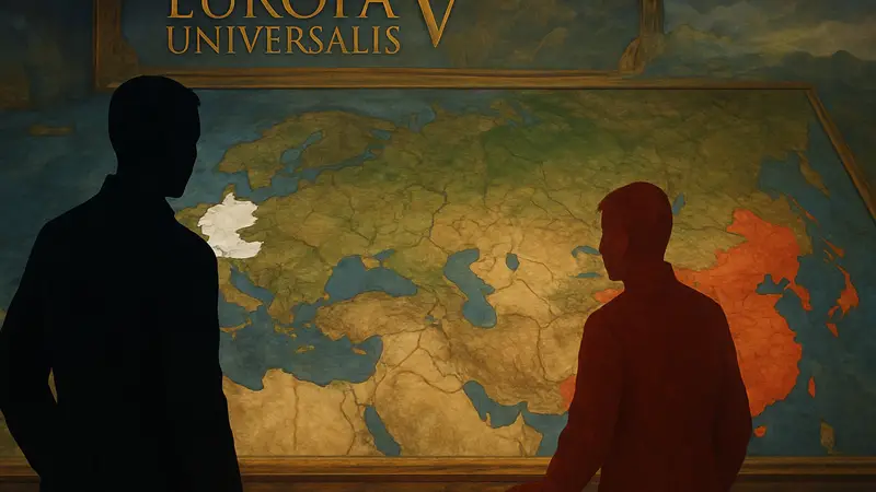 Карта Europa Universalis 5 с выделенными регионами Германии и Азии