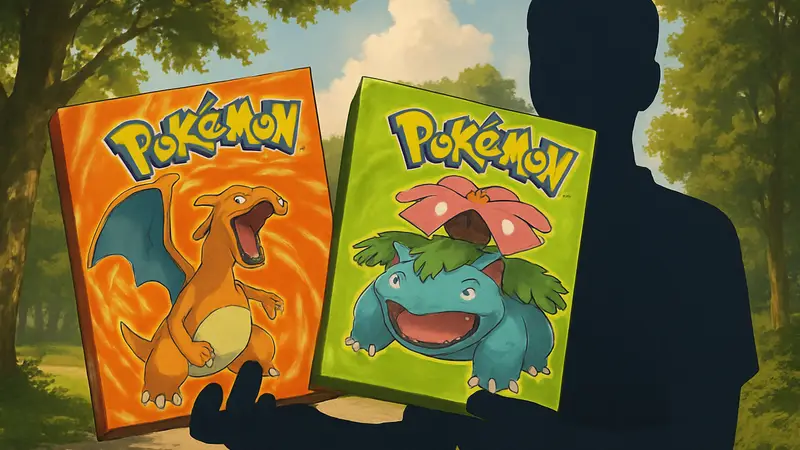 Обложка игры Pokémon FireRed и LeafGreen с главными покемонами