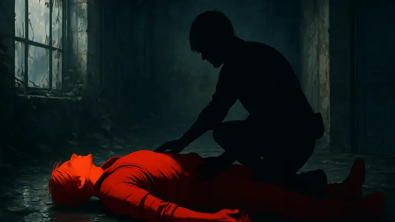 Ник Апостолидес в роли Леона S. Кеннеди из Resident Evil потерял сознание