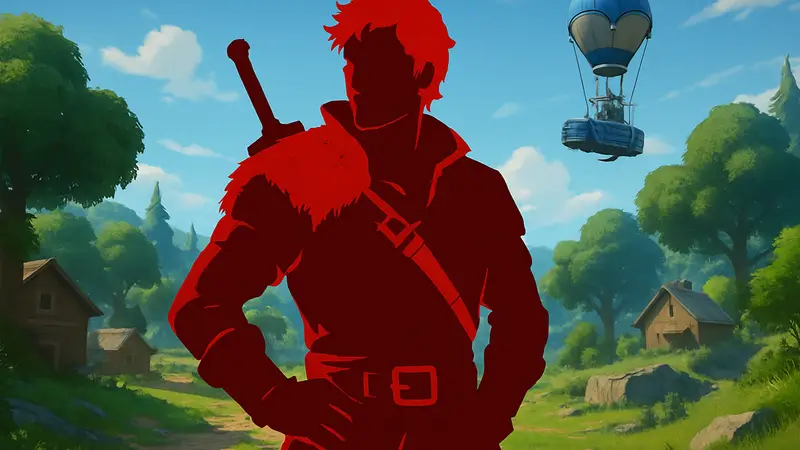 Персонаж Клифф из игры Crimson Desert в стилизованном под Fortnite облике