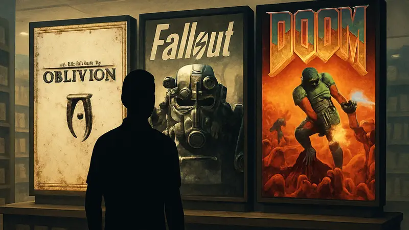 Обложки игр Bethesda: Oblivion, Fallout, Doom на распродаже Fanatical