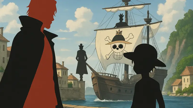 Шанкс из One Piece, Луффи, Король пиратов, аниме One Piece