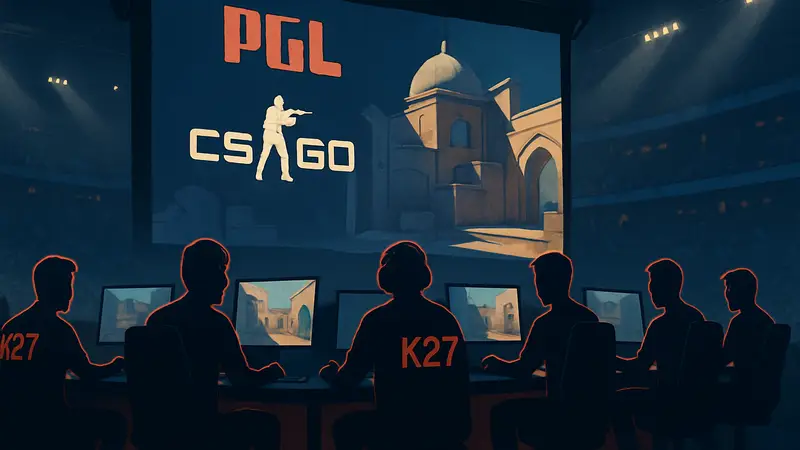 Киберспортивная команда K27 на турнире PGL Astana
