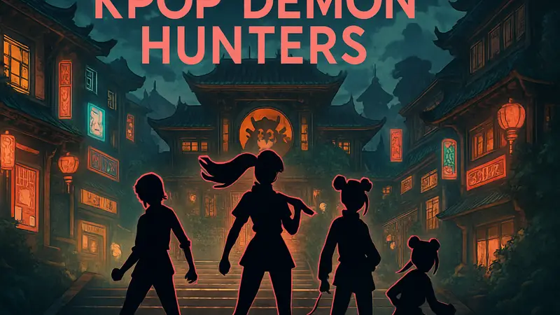 Обложка KPop Demon Hunters, проекта Netflix, выигравшего "Грэмми" 2026 года.