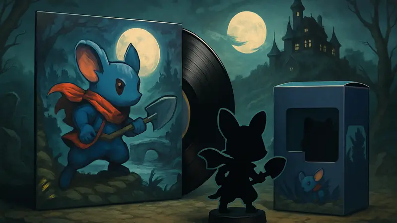 Виниловый саундтрек и слепой бокс с фигуркой Mina the Hollower