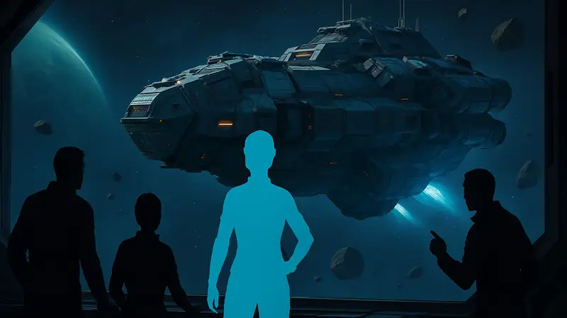 The Expanse: Osiris Reborn, скриншот игры, космический корабль, персонажи, геймплей.