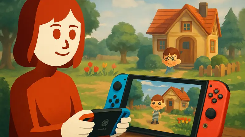 Персонаж Mii от Nintendo, уютная видеоигра, аватар Mii, Nintendo Switch, игра Animal Crossing.