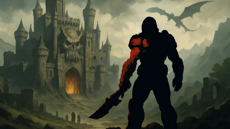 Обложка Doom: The Dark Ages с акцентом на масштабное DLC