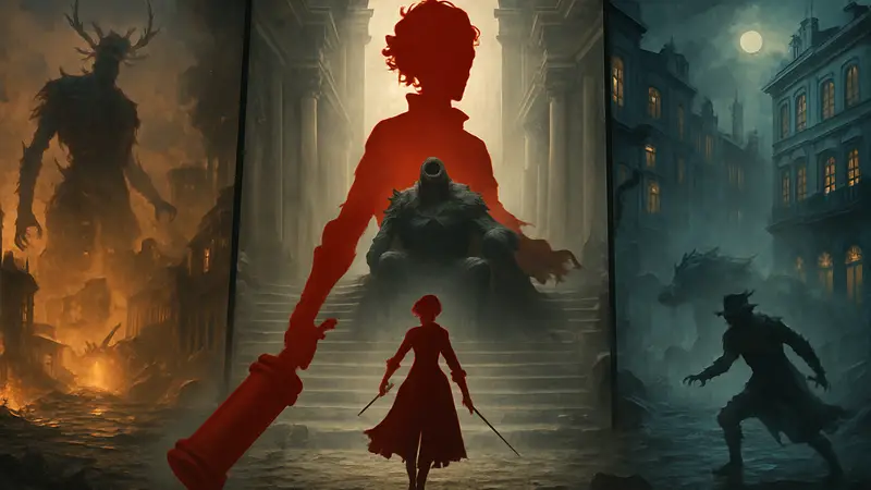 Логотип Clair Obscur: Expedition 33 на фоне игровых кадров