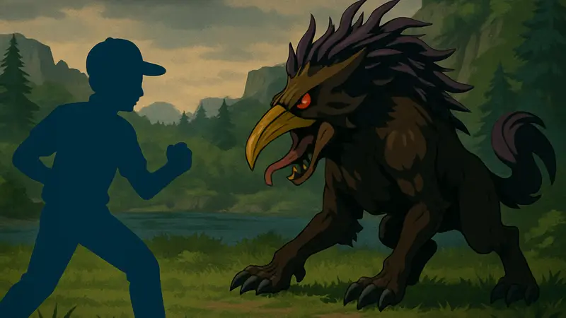 Скриншот из игры Monster Crown: Sin Eater на PlayStation 5, показывающий монстра в бою.