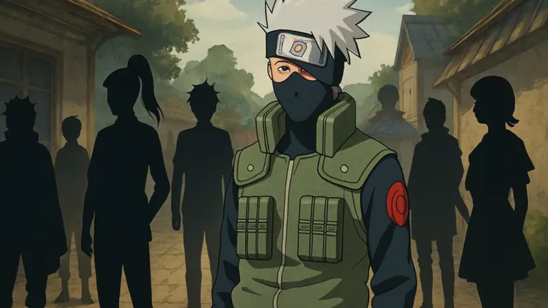 Какаши Хатаке из аниме Наруто и иллюстрации других персонажей, которых озвучивал Казухико Иноуэ