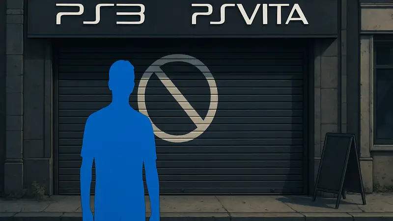Логотипы PlayStation 3 и PlayStation Vita, символизирующие закрытие их цифровых магазинов