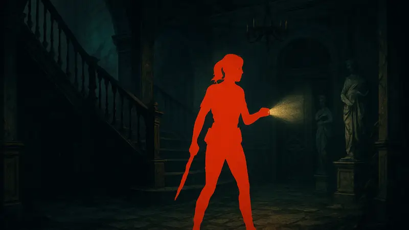 Грейс Эшкрофт из Resident Evil Requiem, исследующая мрачные локации, напоминающие классические игры