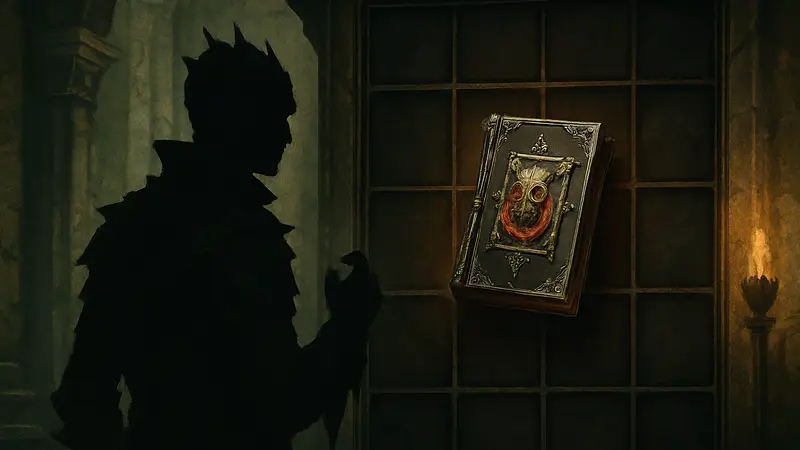 Изображение уникального предмета Litany of Sable из Diablo 4 в инвентаре персонажа.