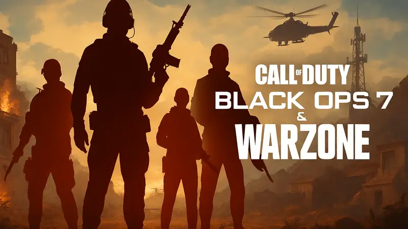 Обложка боевого пропуска 3 сезона Call of Duty Black Ops 7 и Warzone с новыми оперативниками.